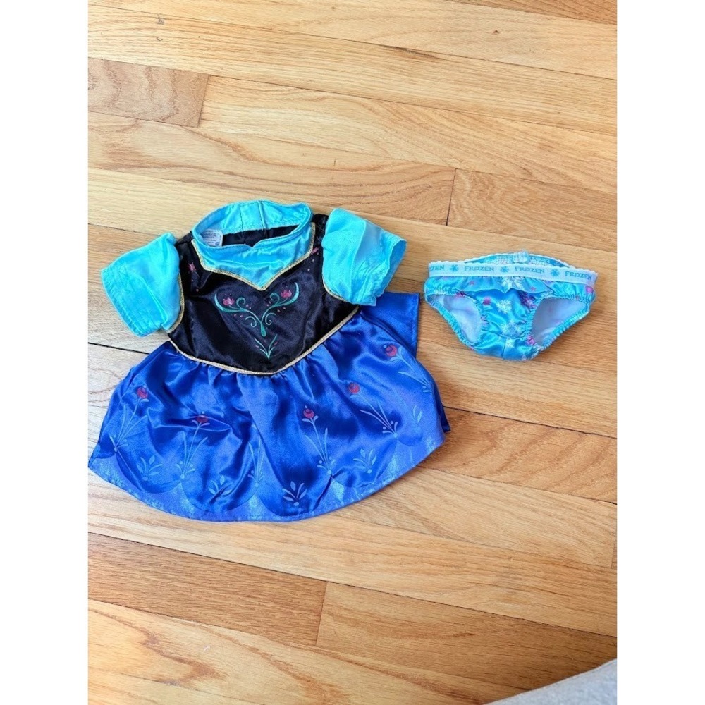 Build a Bear Disney Anna Frozen Dress with Undies Underwear Outfit CLEAN RETIRED